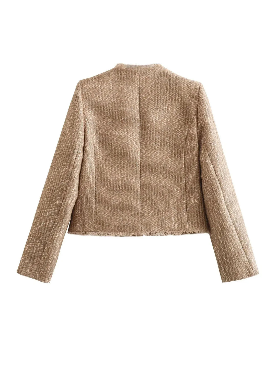 Modern Cropped Tweed Jacket for Women