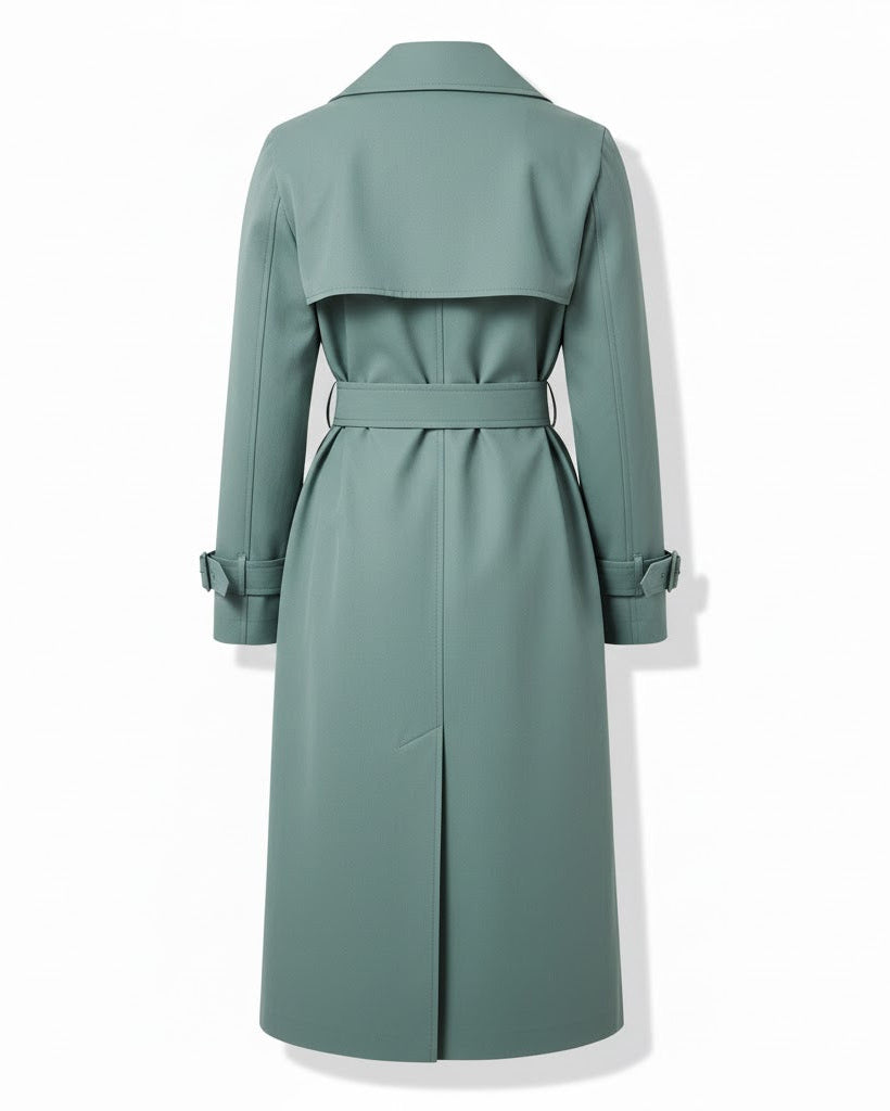 Women’s Long Lapel Trench Coat