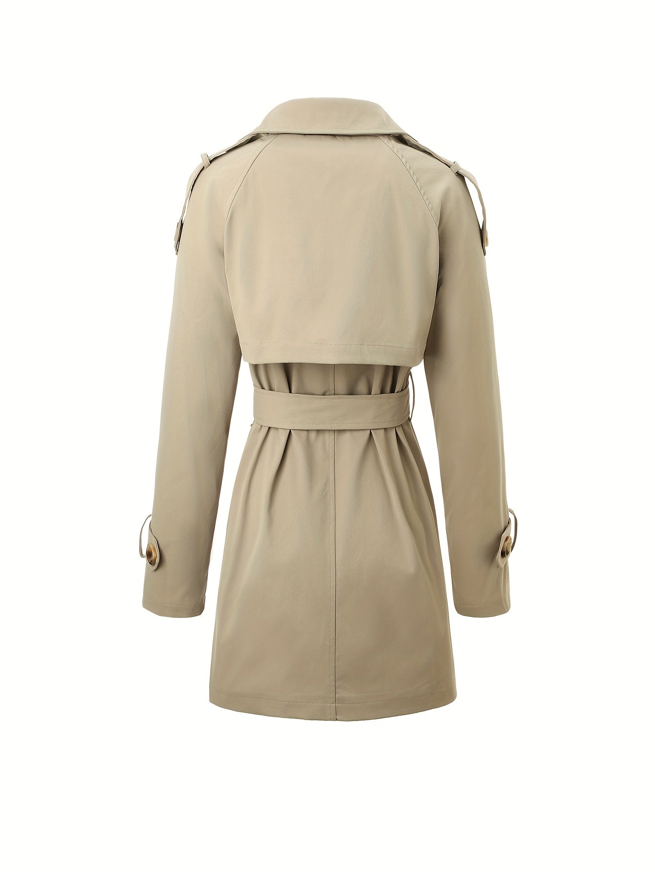 Women’s Trench Coat with Long Decorative Belt