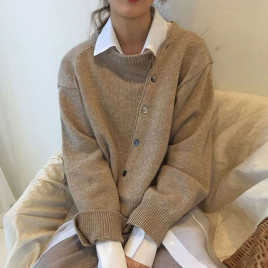 Fine Wool Wrap Cardigan for Women