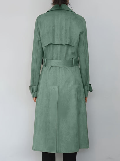 Women’s Long Lapel Trench Coat