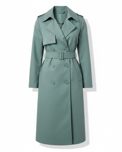 Women’s Long Lapel Trench Coat