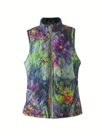 Women’s Quilted Floral Vest