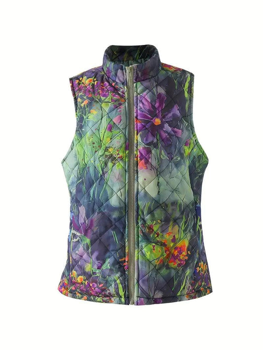 Women’s Quilted Floral Vest