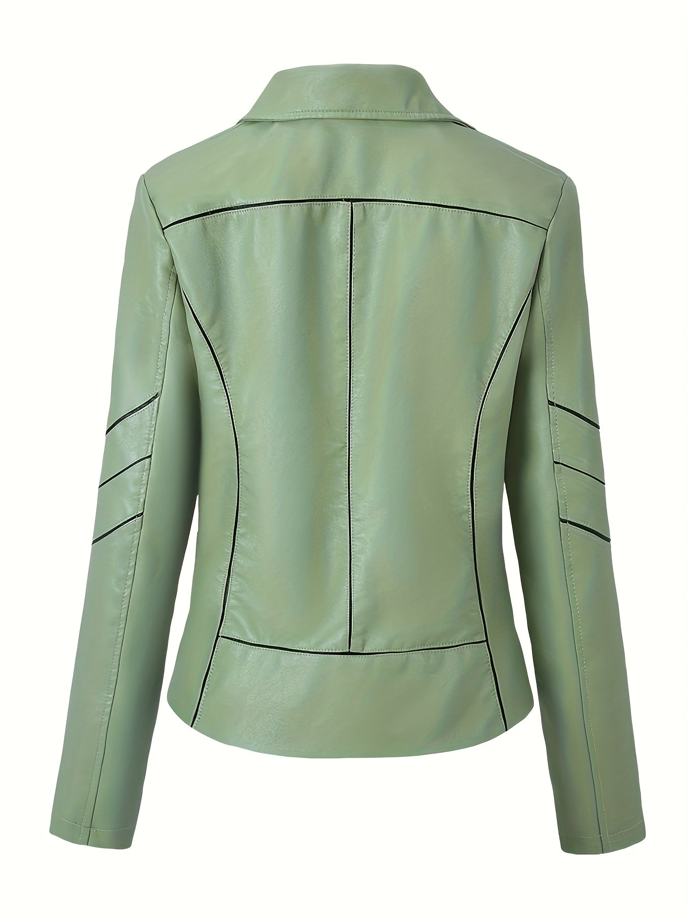Women’s Short Zip Jacket with Contrast Seams